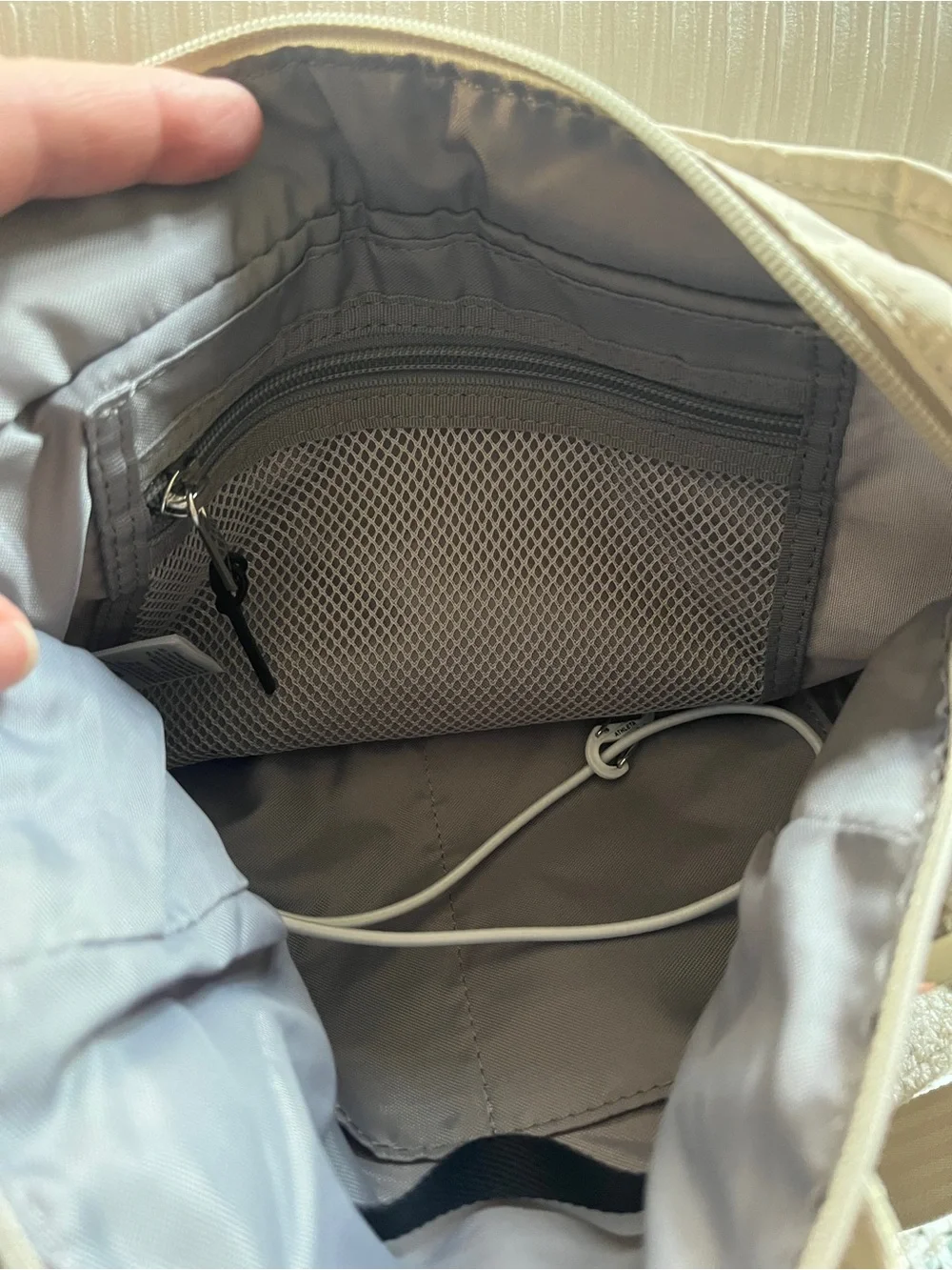 Athleta Neutral Taupe Crossbody Shoulder Bag
